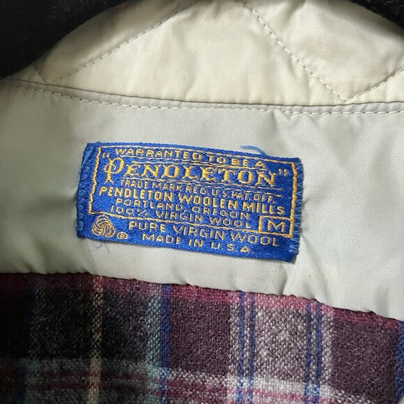 Vintage Pendleton Wool Shirt Mens M Lodge Button Up Lumberjack Western Cabin - Picture 2 of 7